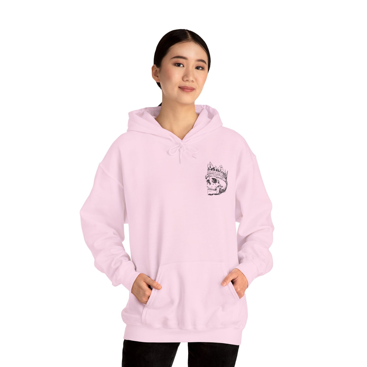 Edgy Skull Heavy Unisex Hoodie