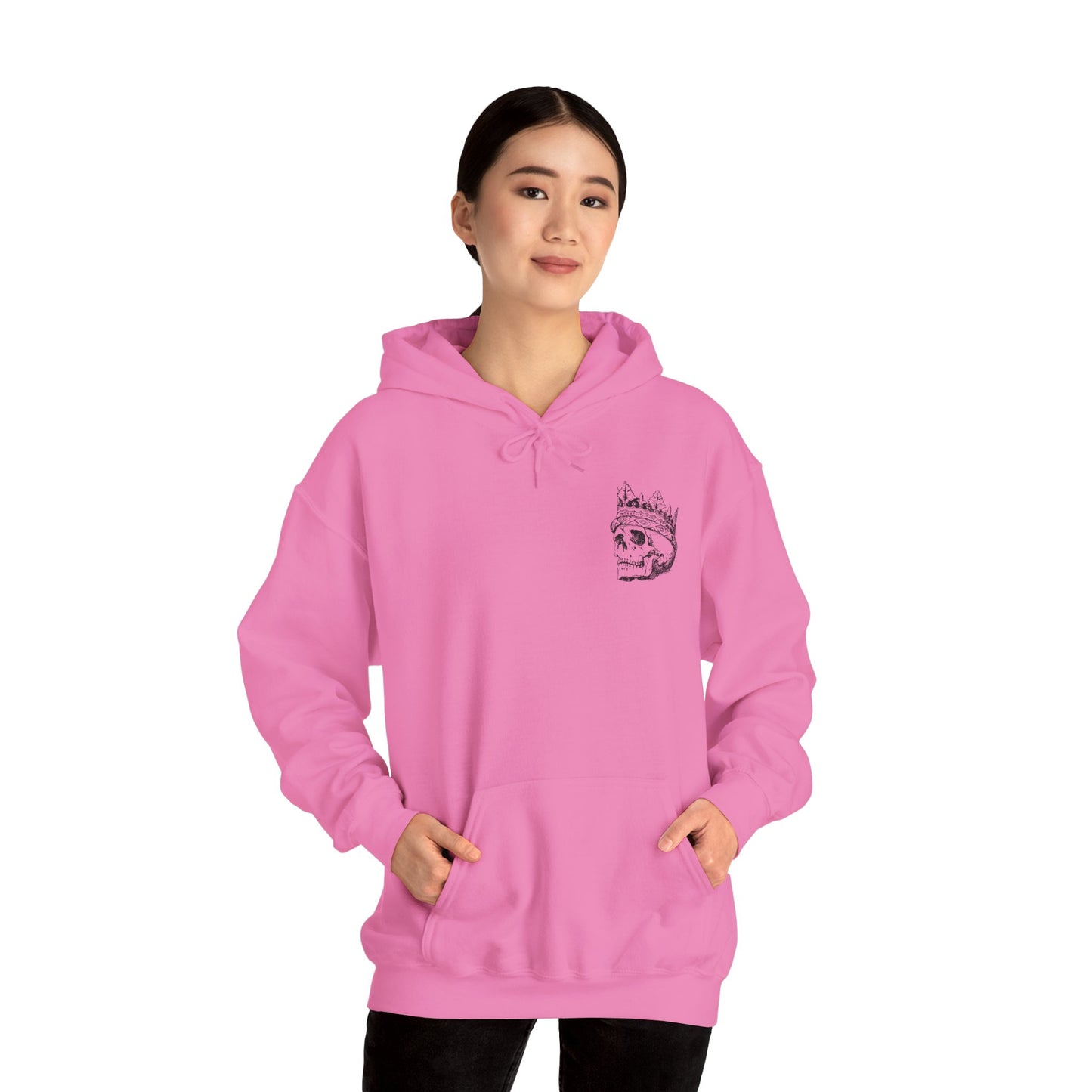 Edgy Skull Heavy Unisex Hoodie