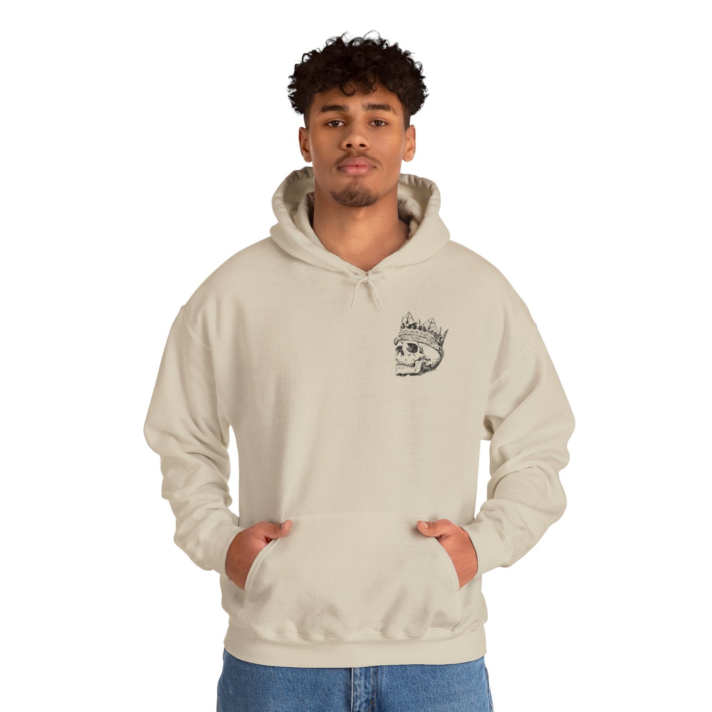 Edgy Skull Heavy Unisex Hoodie