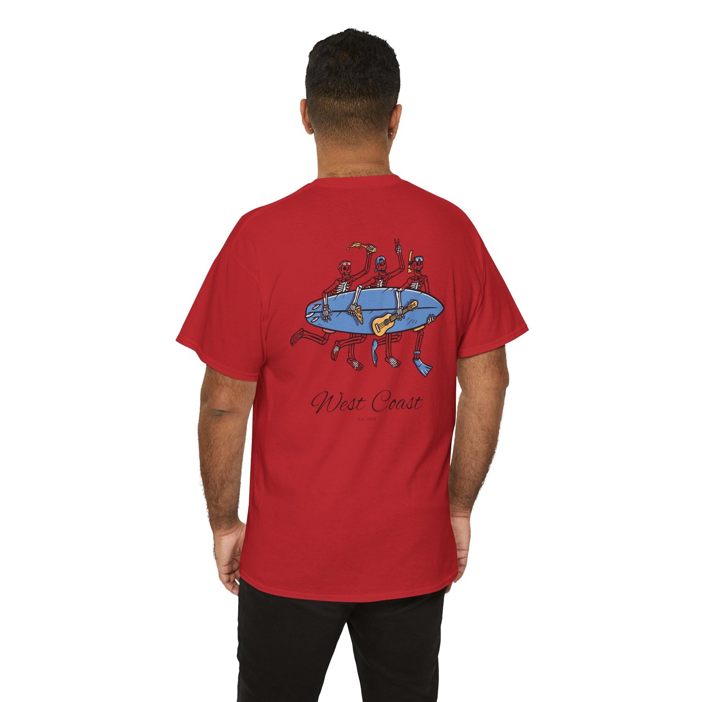 Surfing Skeletons Unisex Tee Shirt