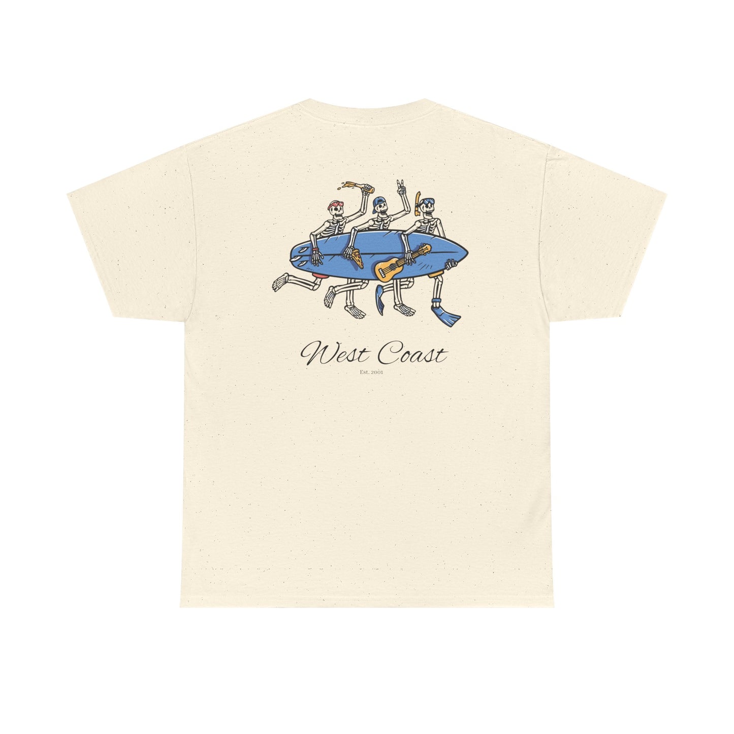 Surfing Skeletons Unisex Tee Shirt