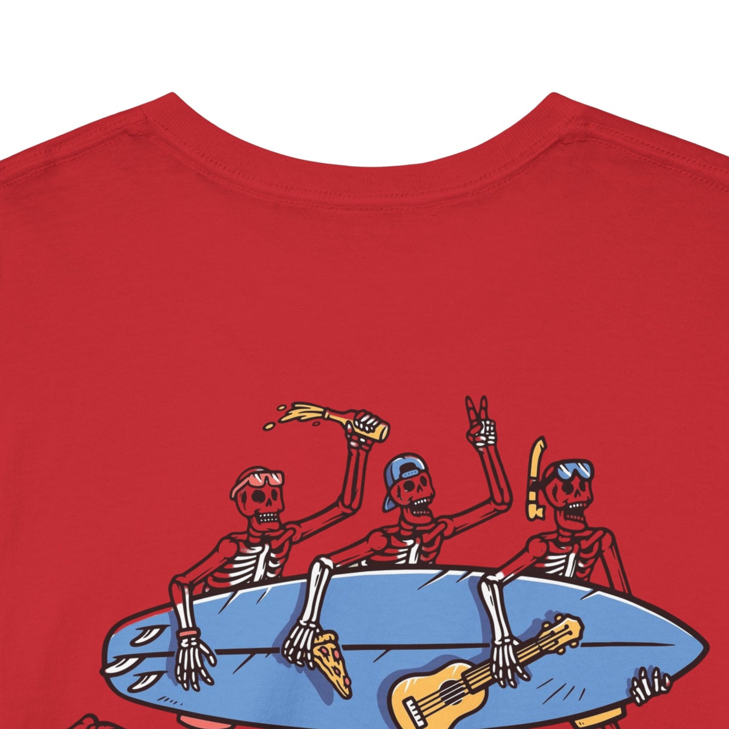 Surfing Skeletons Unisex Tee Shirt