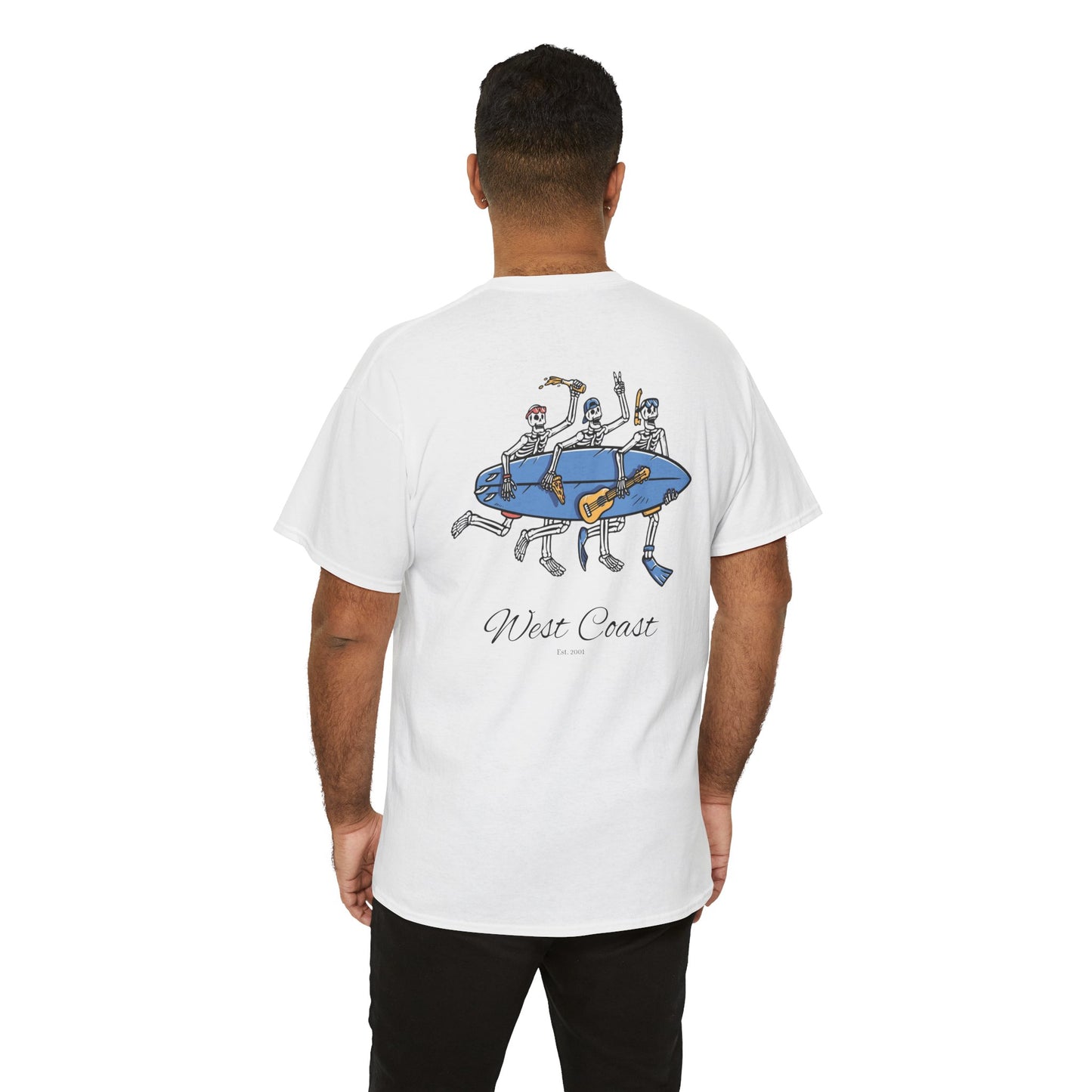 Surfing Skeletons Unisex Tee Shirt