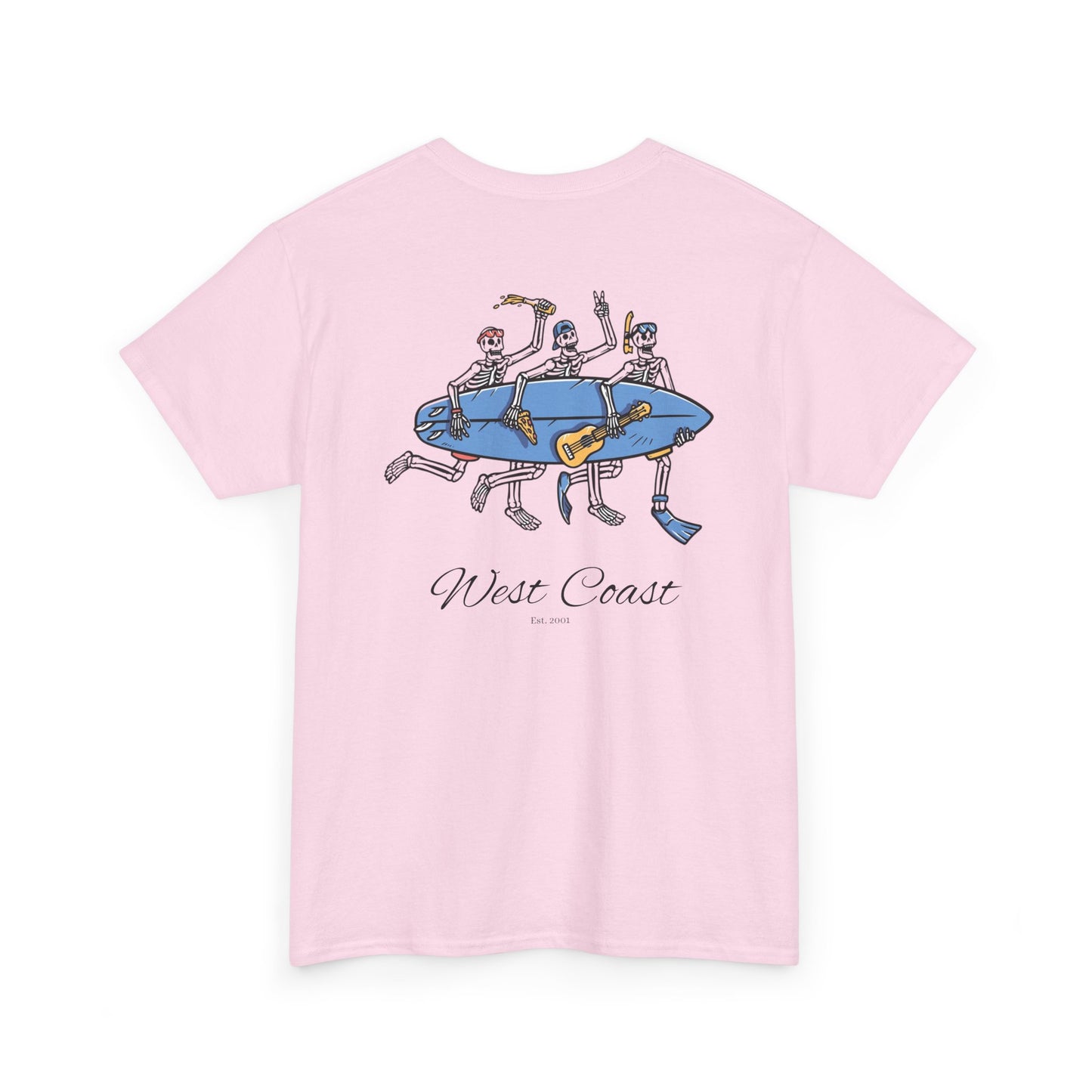 Surfing Skeletons Unisex Tee Shirt