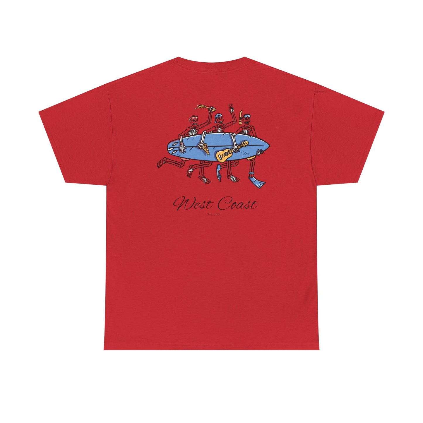 Surfing Skeletons Unisex Tee Shirt
