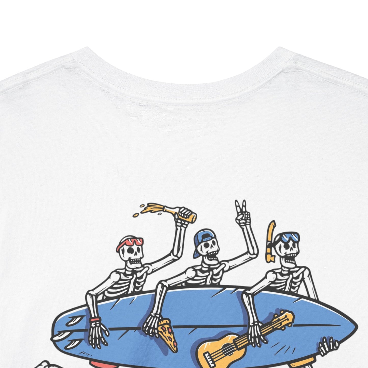 Surfing Skeletons Unisex Tee Shirt