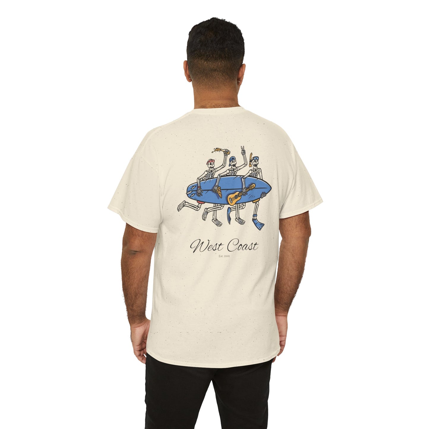 Surfing Skeletons Unisex Tee Shirt