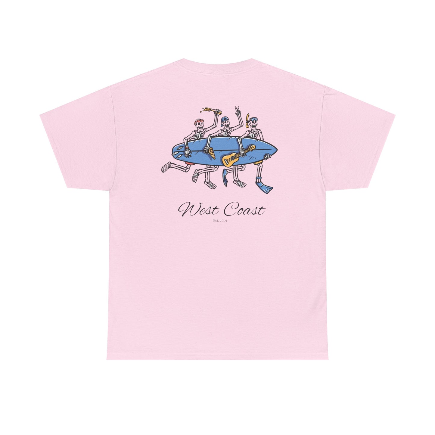 Surfing Skeletons Unisex Tee Shirt