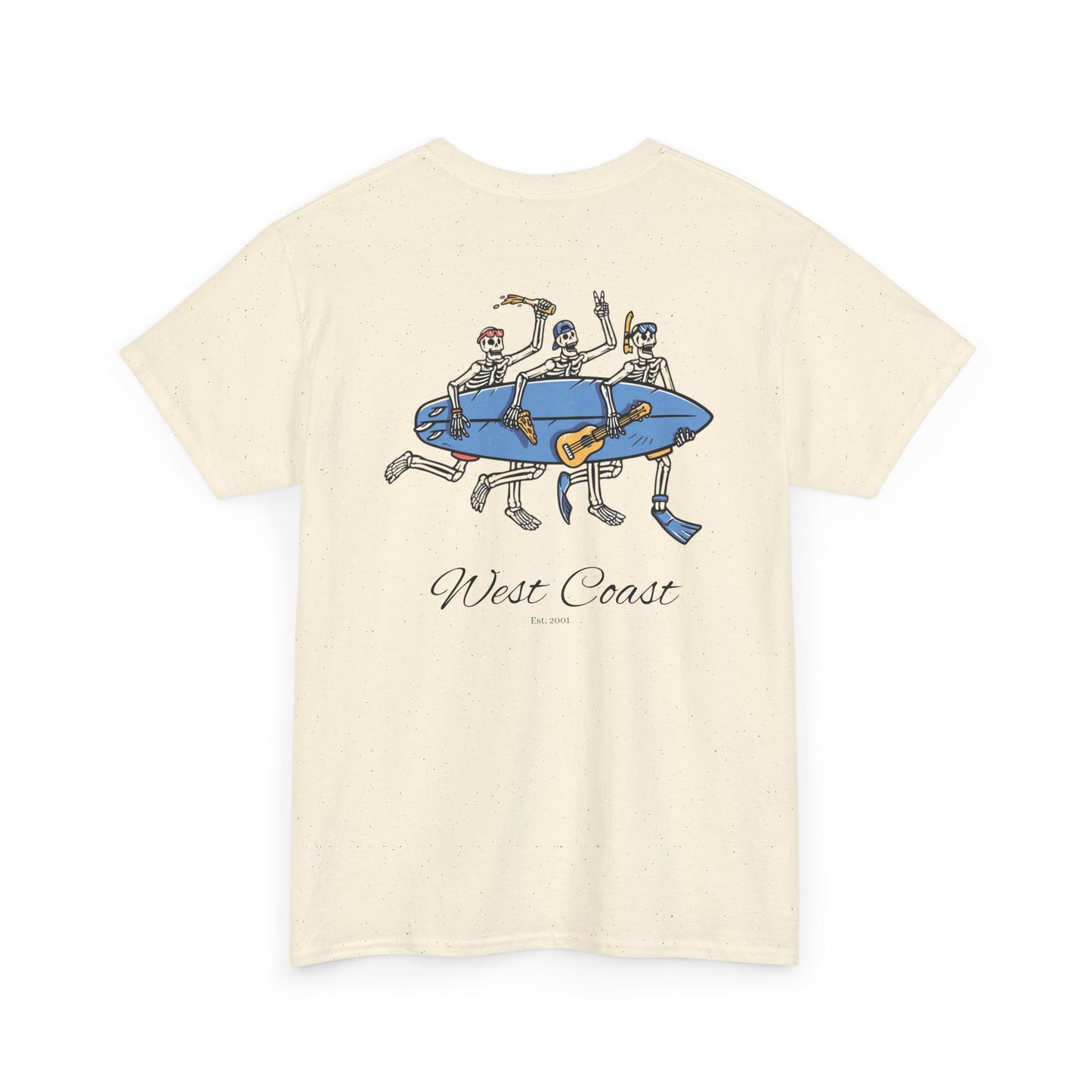 Surfing Skeletons Unisex Tee Shirt