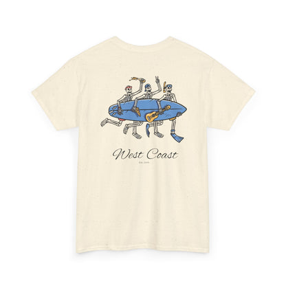 Surfing Skeletons Unisex Tee Shirt