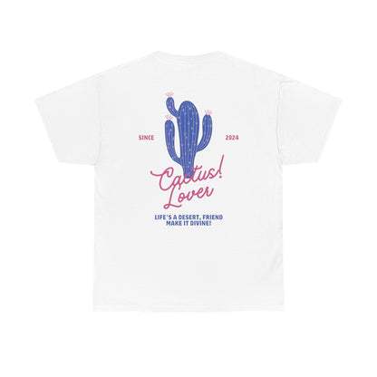 Cactus Lover T-Shirt, Cute Plant Tee